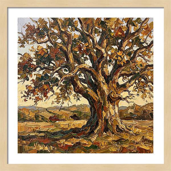 Majestic Oak Tree In Autumn