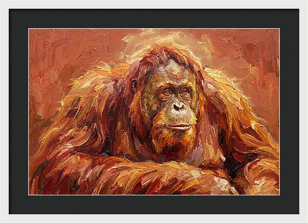 Majestic Orangutan Portrait