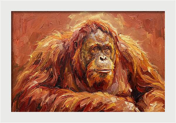 Majestic Orangutan Portrait
