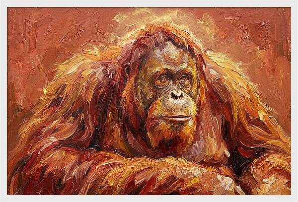 Majestic Orangutan Portrait