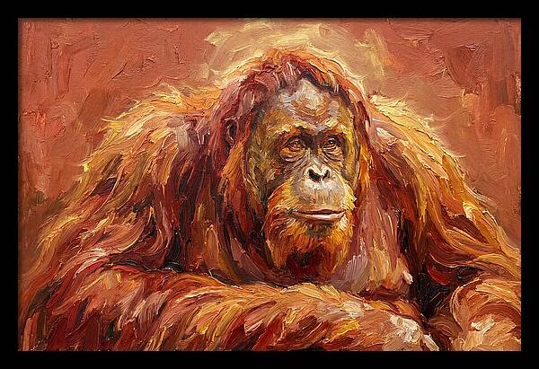 Majestic Orangutan Portrait