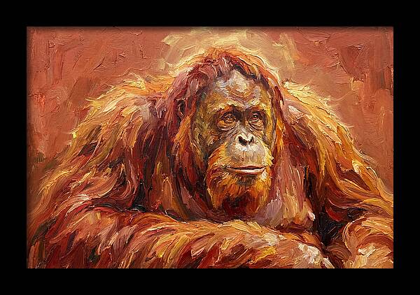 Majestic Orangutan Portrait