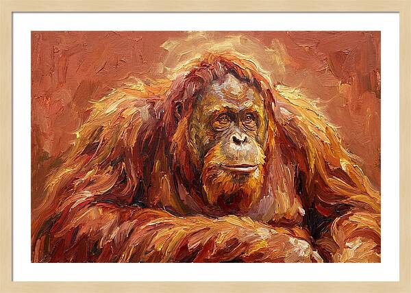 Majestic Orangutan Portrait