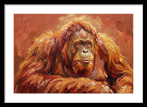 Majestic Orangutan Portrait