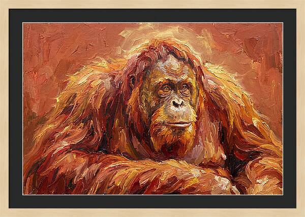 Majestic Orangutan Portrait