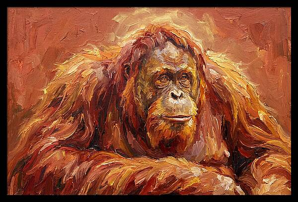 Majestic Orangutan Portrait