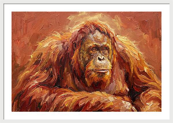 Majestic Orangutan Portrait