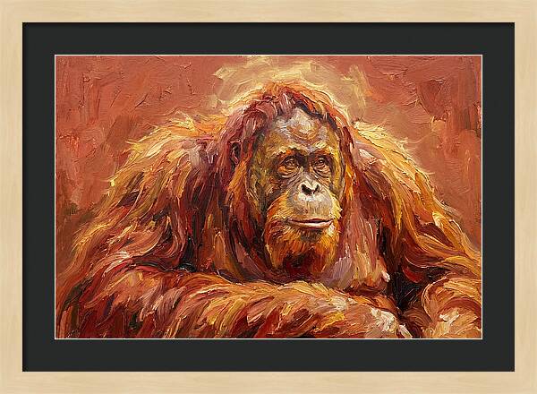 Majestic Orangutan Portrait