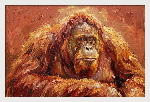 Majestic Orangutan Portrait