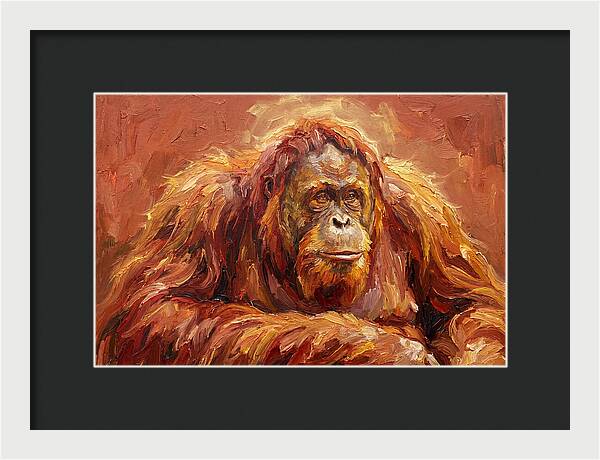 Majestic Orangutan Portrait