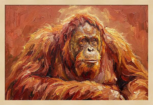 Majestic Orangutan Portrait