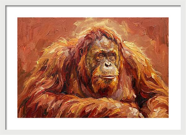 Majestic Orangutan Portrait