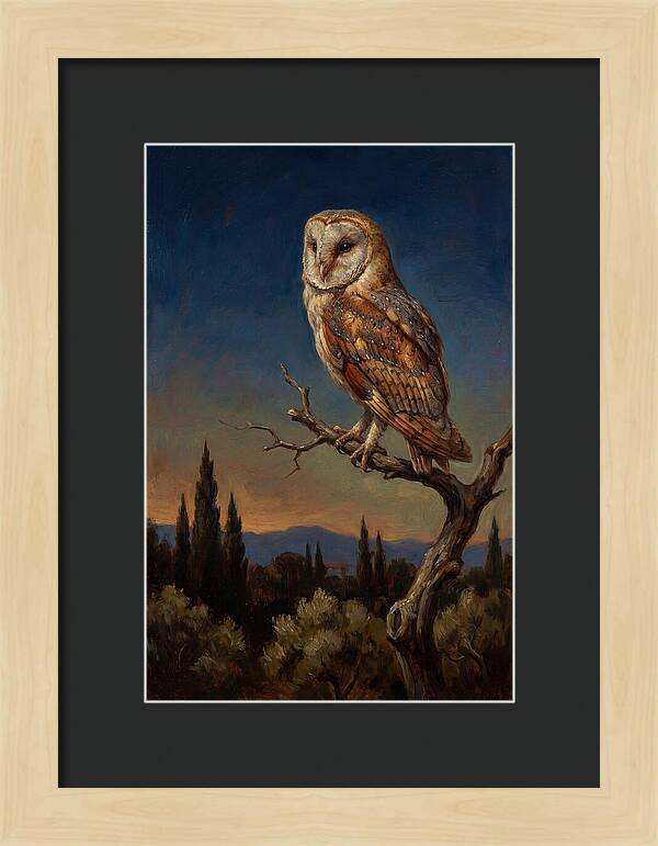 Majestic Owl At Dusk