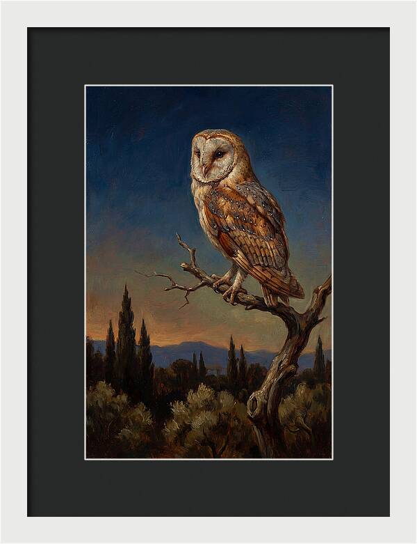 Majestic Owl At Dusk