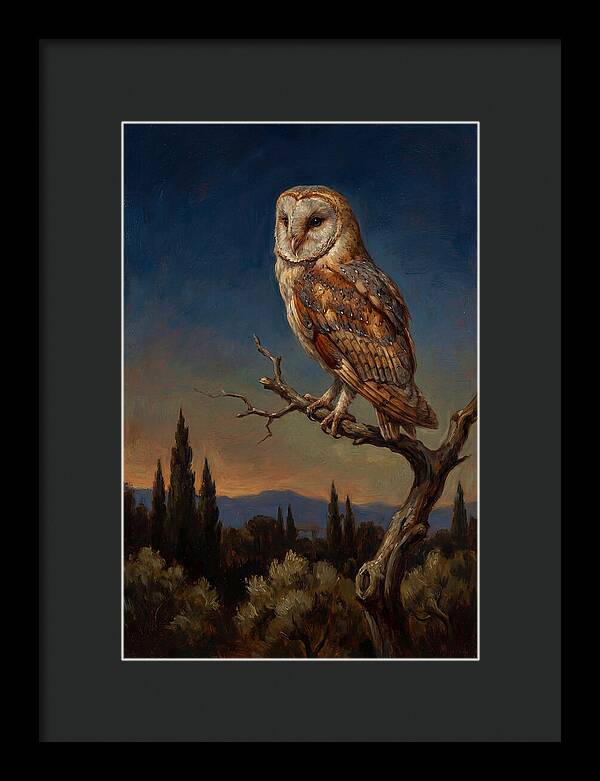 Majestic Owl At Dusk