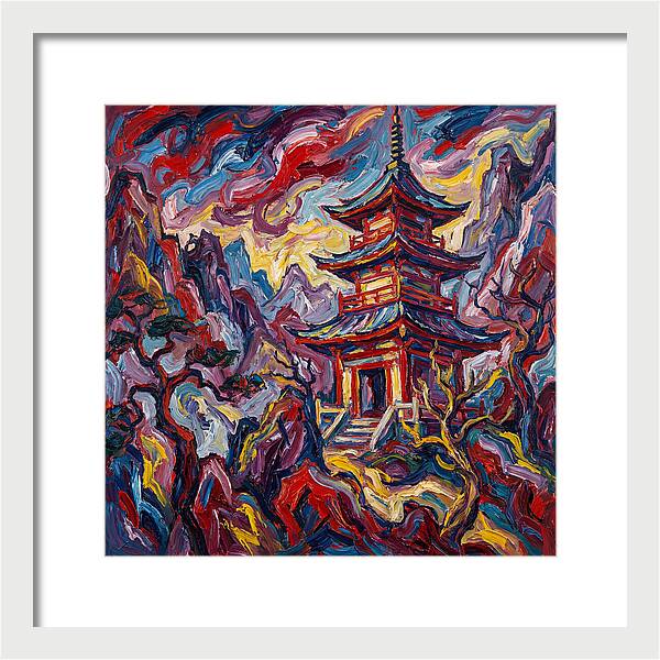 Majestic Pagoda In Vibrant Landscape