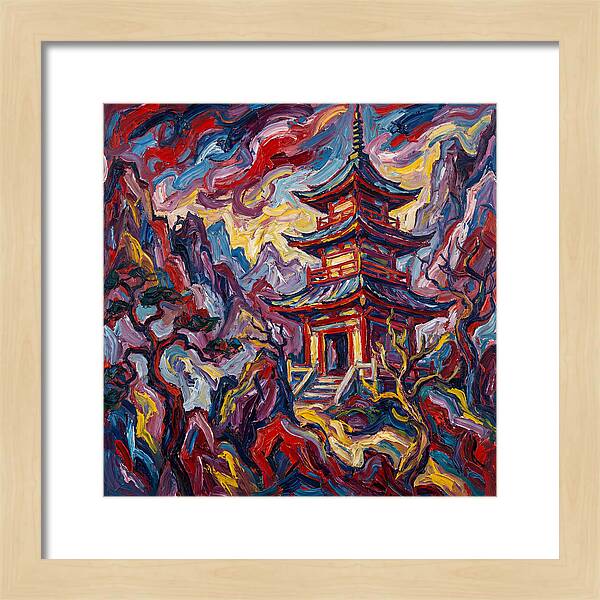 Majestic Pagoda In Vibrant Landscape