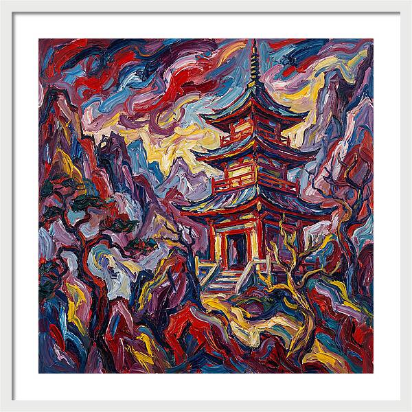 Majestic Pagoda In Vibrant Landscape