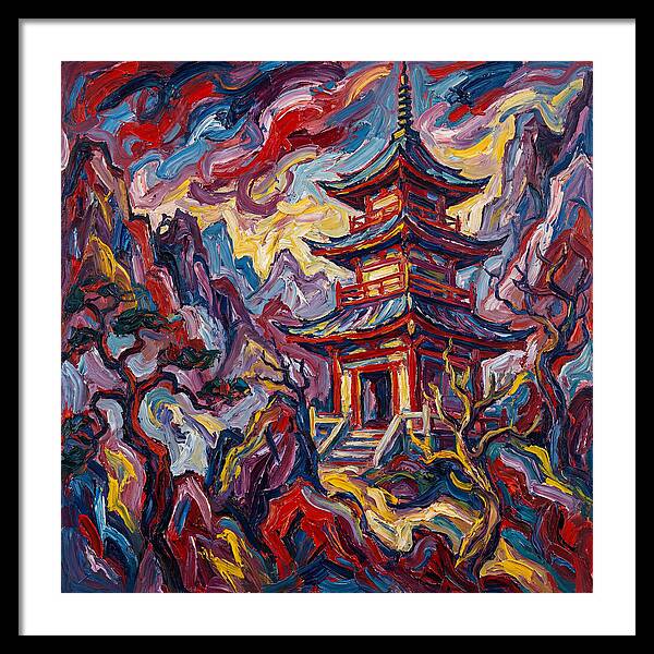 Majestic Pagoda In Vibrant Landscape