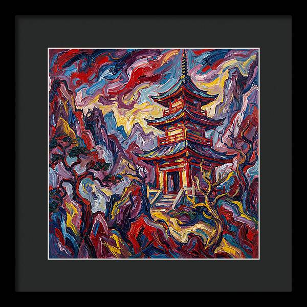 Majestic Pagoda In Vibrant Landscape