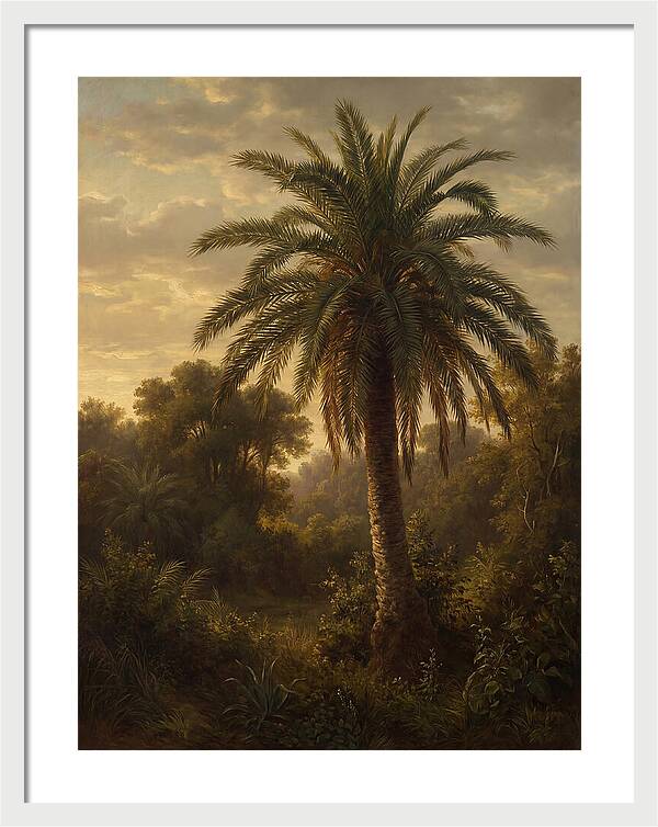 Majestic Palm Tree At Dusk