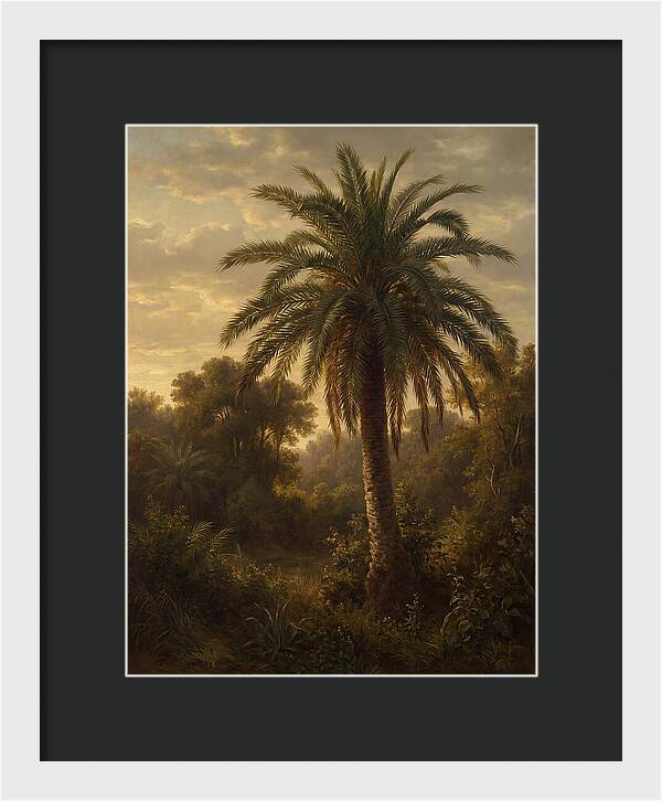 Majestic Palm Tree At Dusk