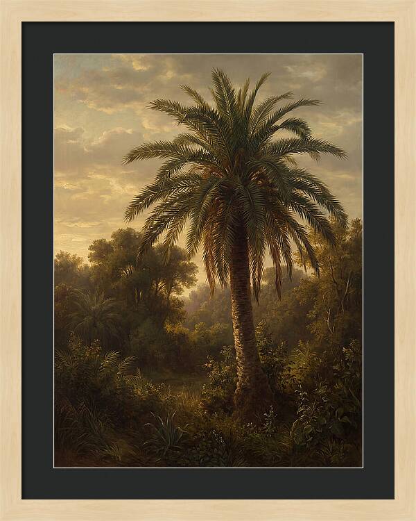 Majestic Palm Tree At Dusk