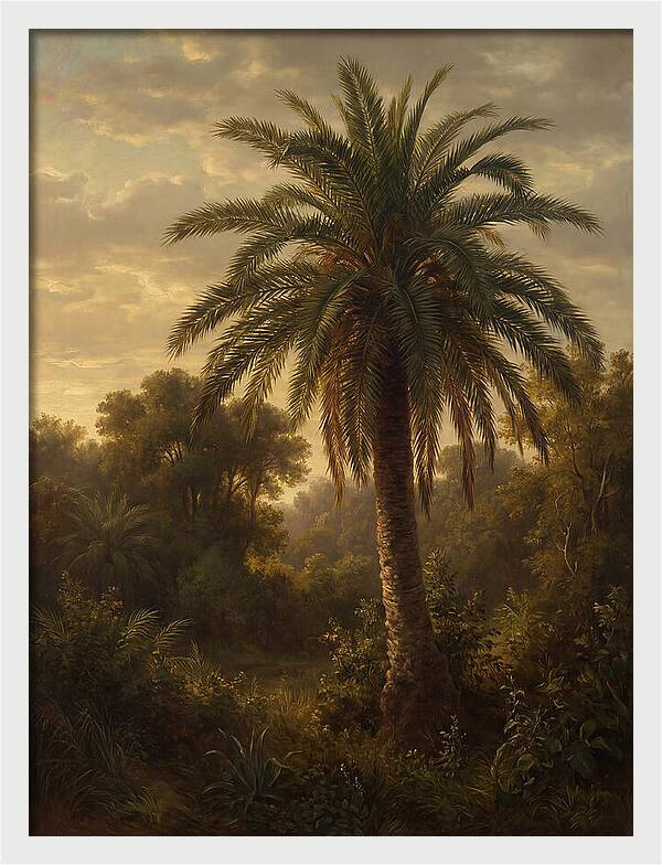 Majestic Palm Tree At Dusk