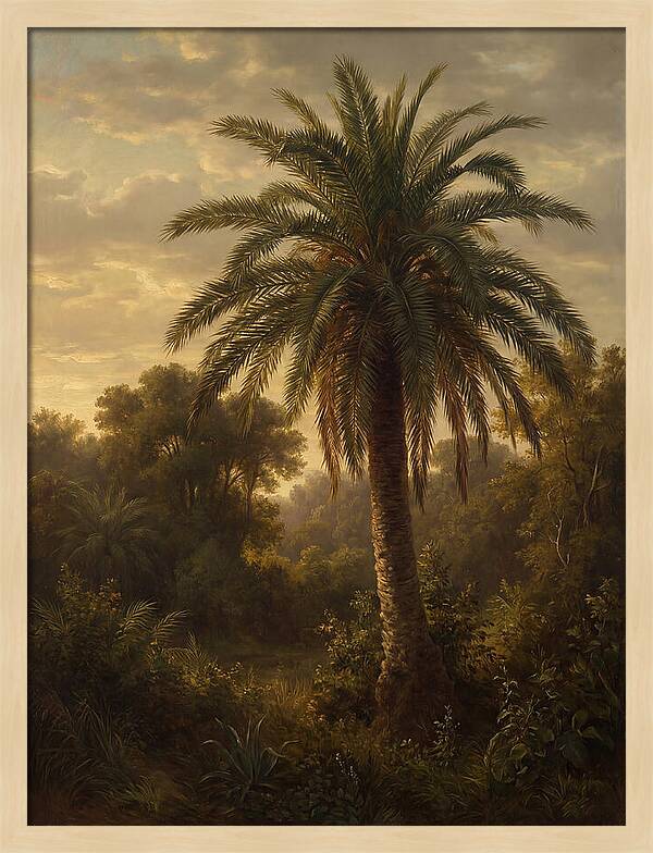 Majestic Palm Tree At Dusk