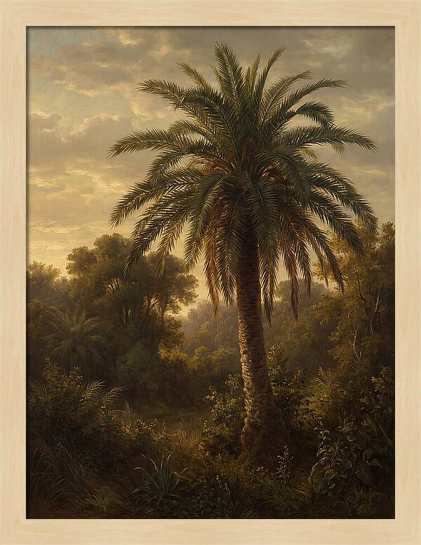 Majestic Palm Tree At Dusk