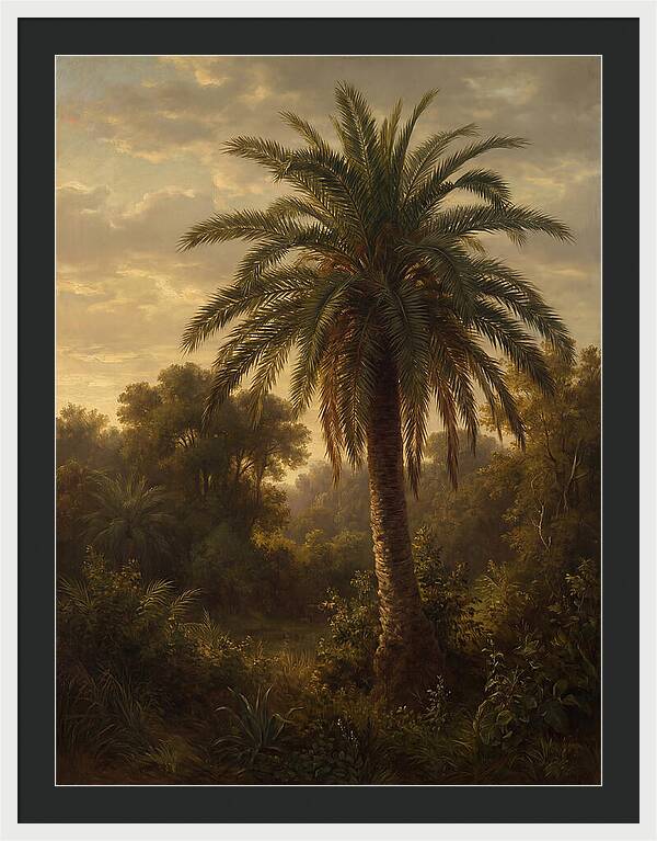 Majestic Palm Tree At Dusk