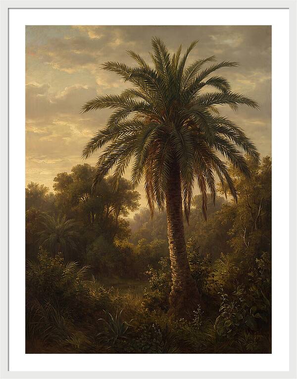 Majestic Palm Tree At Dusk