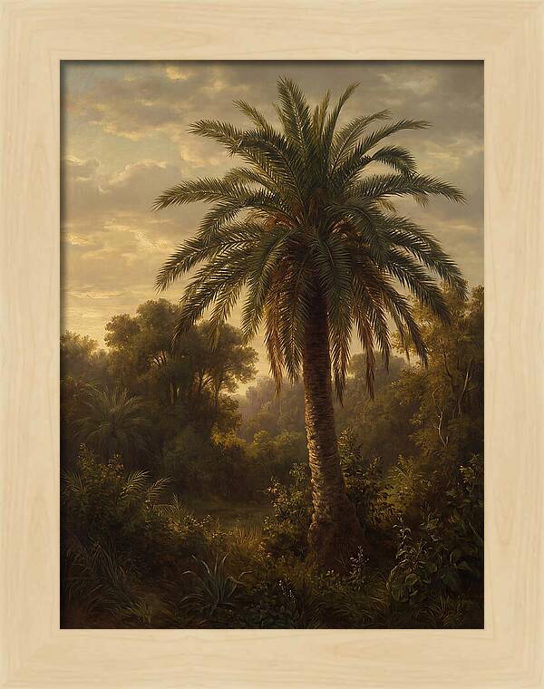 Majestic Palm Tree At Dusk