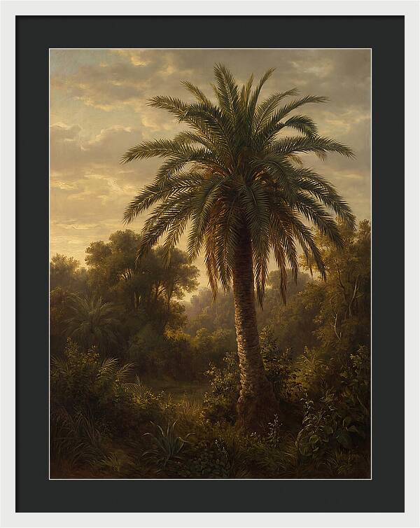 Majestic Palm Tree At Dusk