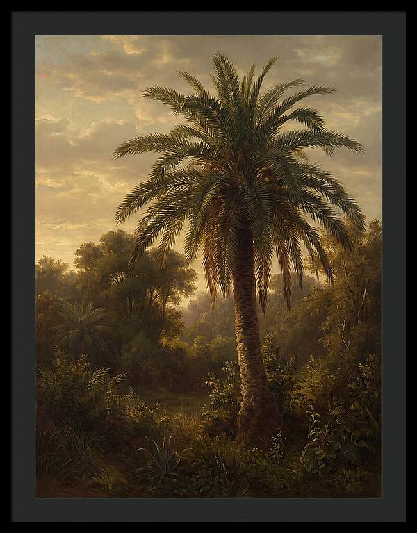 Majestic Palm Tree At Dusk