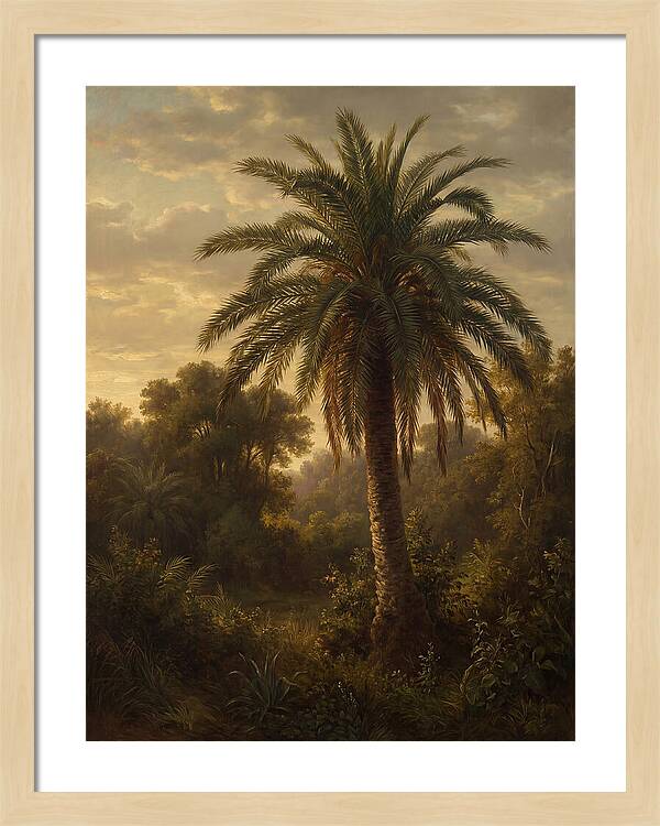 Majestic Palm Tree At Dusk