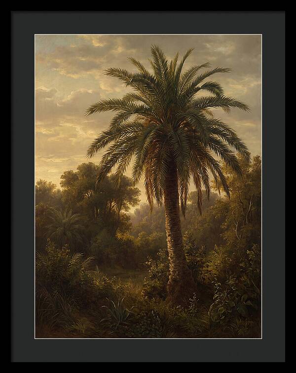 Majestic Palm Tree At Dusk