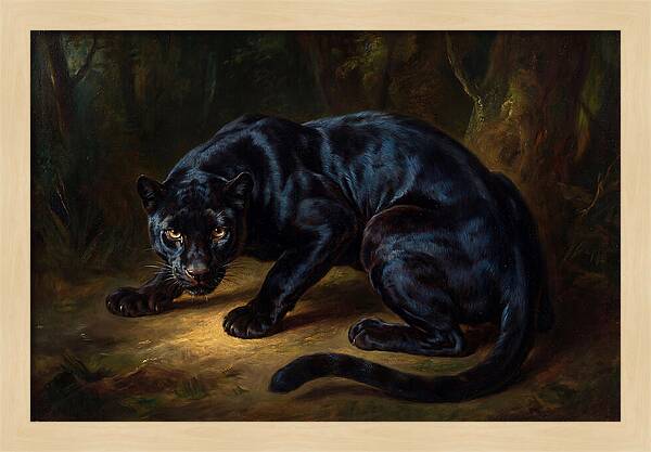 Majestic Panther In Shadows