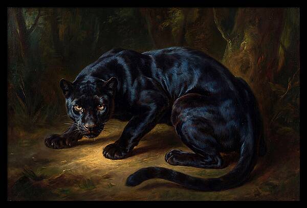 Majestic Panther In Shadows