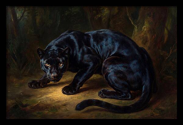 Majestic Panther In Shadows