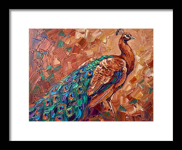 Majestic Peacock In Mediterranean Colors