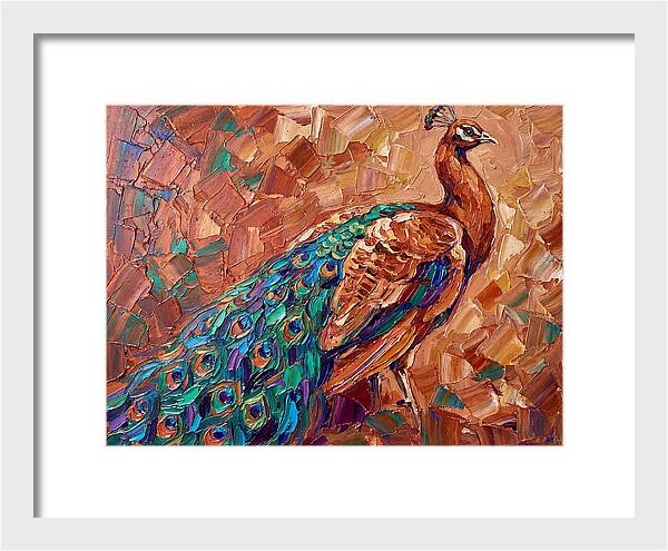 Majestic Peacock In Mediterranean Colors