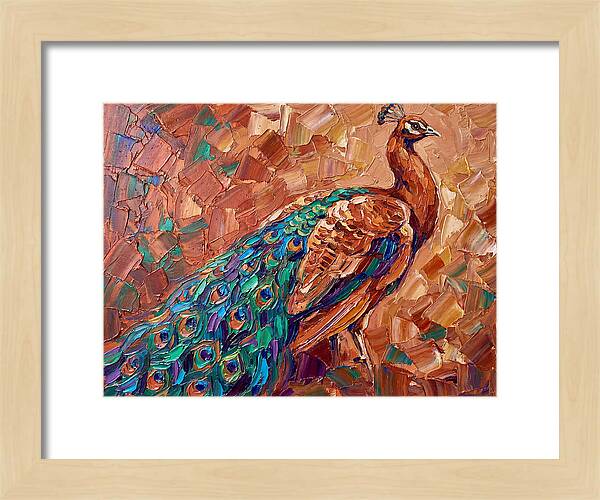 Majestic Peacock In Mediterranean Colors