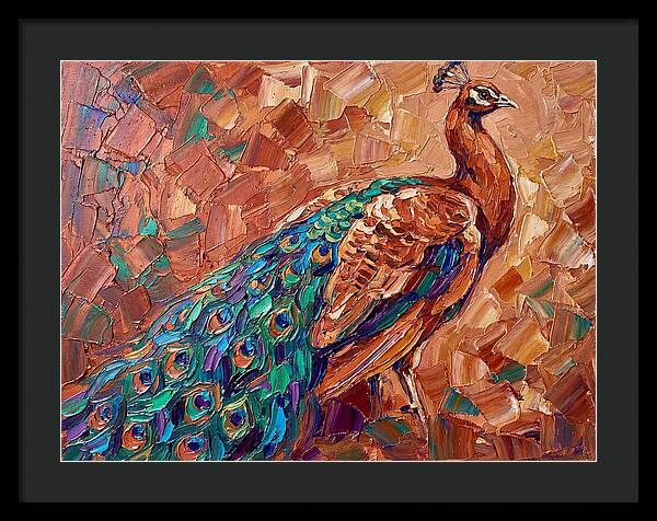 Majestic Peacock In Mediterranean Colors
