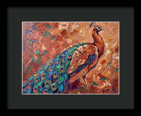 Majestic Peacock In Mediterranean Colors