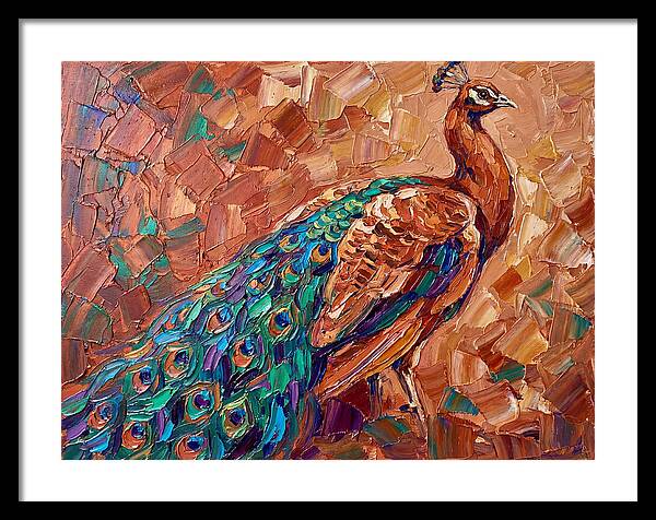Majestic Peacock In Mediterranean Colors