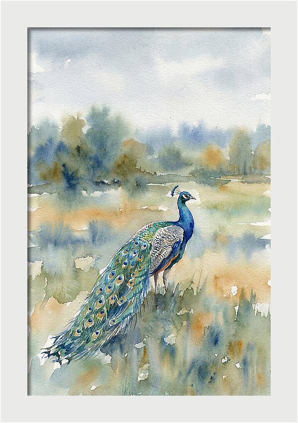 Majestic Peacock In Nature