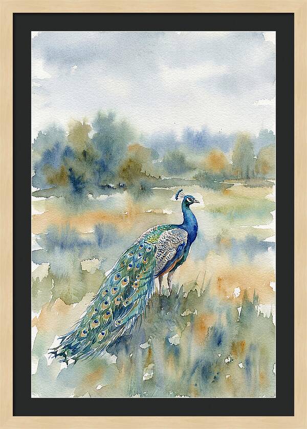 Majestic Peacock In Nature