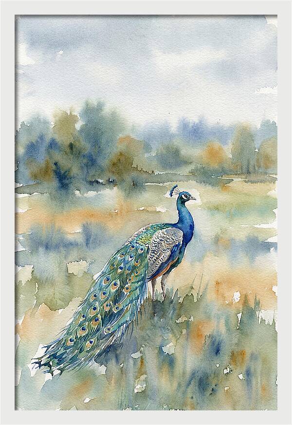 Majestic Peacock In Nature