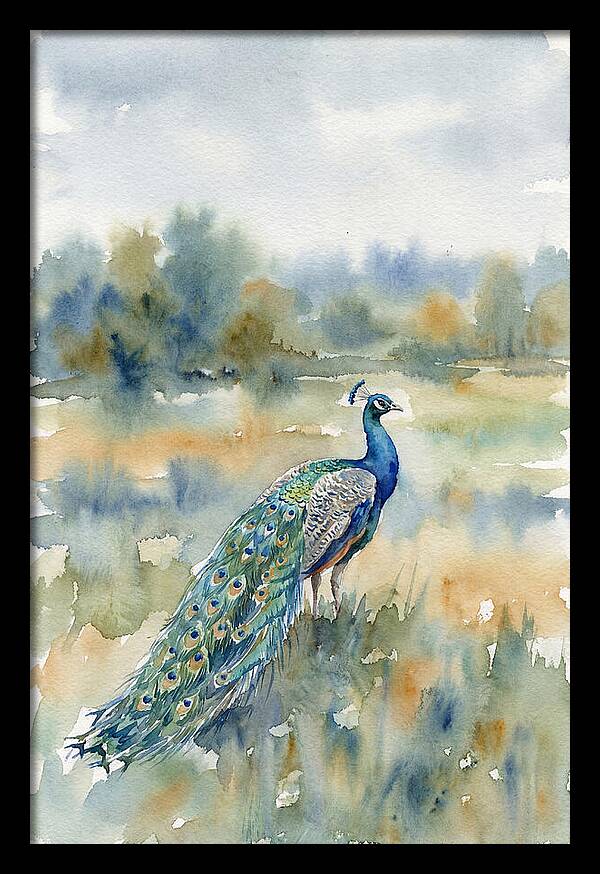 Majestic Peacock In Nature